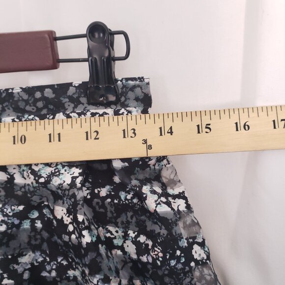 Xhilaration Multicolor Floral Stripe Splatter Sheer Ruffle Short Skirt Size M - Picture 5 of 13